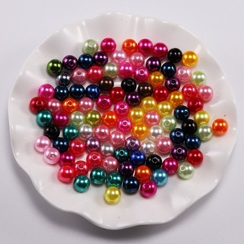 50-400 τμχ 3-12 χιλιοστά Στρογγυλά ακρυλικά απομίμηση μαργαριταριών χάντρες Loose spacer beads for DIY κολιέ Βραχιόλι Αξεσουάρ κατασκευής κοσμημάτων