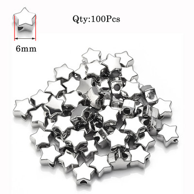 100–400 tk CCB võluhelmed ehete valmistamiseks Rataste helmeste lamedad ümmargused tähed, kuulmiskujulised helmed, isetehtud käevõrud, tarvikud