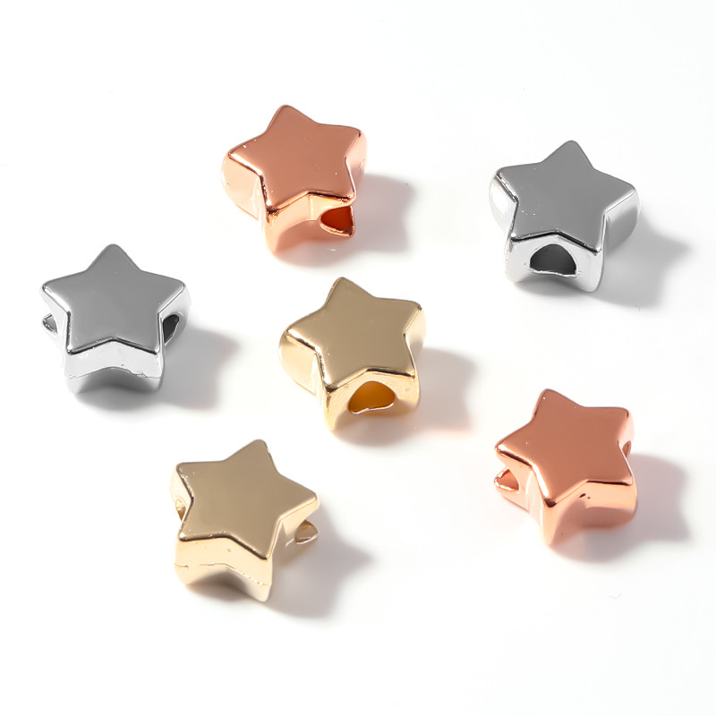 100–400 tk CCB võluhelmed ehete valmistamiseks Rataste helmeste lamedad ümmargused tähed, kuulmiskujulised helmed, isetehtud käevõrud, tarvikud