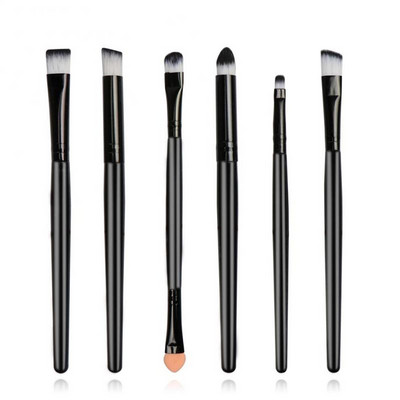 XJING meigipintslid 6 tk lauvärvid kulmupintslid segavad meigipintslid sünteetilised harjased ilu silmad kosmeetika pintslite komplekt