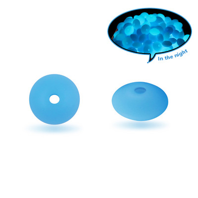 50 tk 12 mm helendavad silikoonist läätsehelmed, mis helendavad pimedas lahtised vahehelmed, DIY käevõru kaelakee ehete valmistamiseks