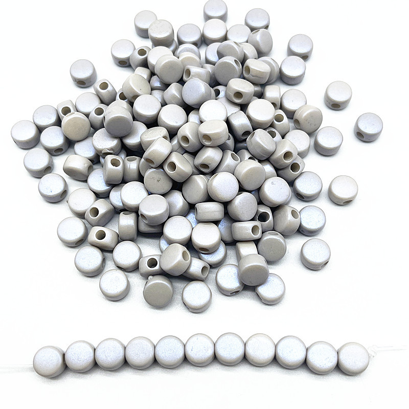 50 komada 8 mm AB boja okrugli ravni privjesci akrilne perle labave razmaknice perle za izradu nakita DIY dodaci za ručno izrađene narukvice