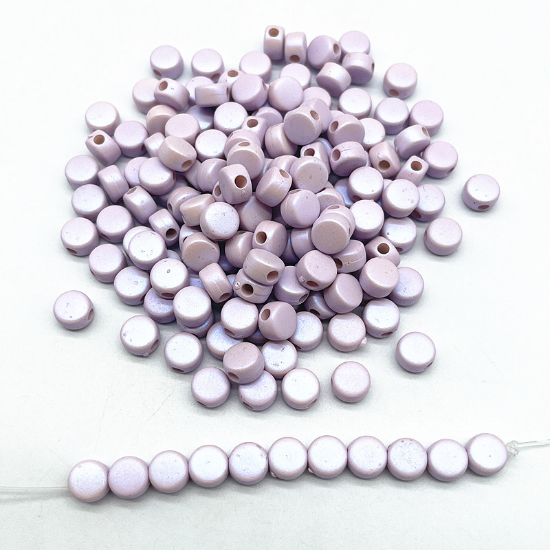 50 komada 8 mm AB boja okrugli ravni privjesci akrilne perle labave razmaknice perle za izradu nakita DIY dodaci za ručno izrađene narukvice