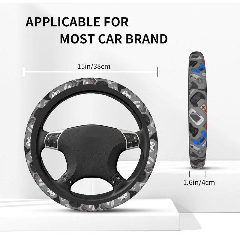 38 cm automobilio vairo dangtelis vaizdo žaidimų valdiklis Universalus žaidimų automatinis dekoravimas Elastische automobilių priedai