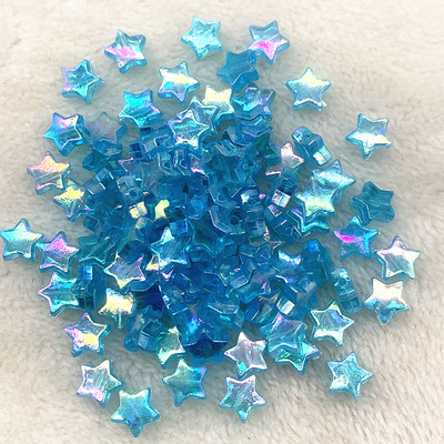 50 τμχ Διαφανές χρώμα 11 χιλιοστών Ακρυλικές χάντρες με αστέρια με πέντε άκρες Χαλαρές χάντρες για κοσμήματα που κατασκευάζουν DIY αξεσουάρ βραχιολιών