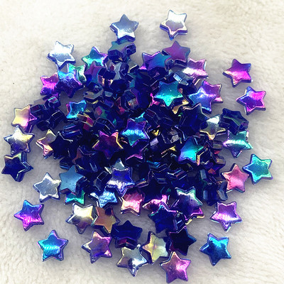 50 τμχ Διαφανές χρώμα 11 χιλιοστών Ακρυλικές χάντρες με αστέρια με πέντε άκρες Χαλαρές χάντρες για κοσμήματα που κατασκευάζουν DIY αξεσουάρ βραχιολιών