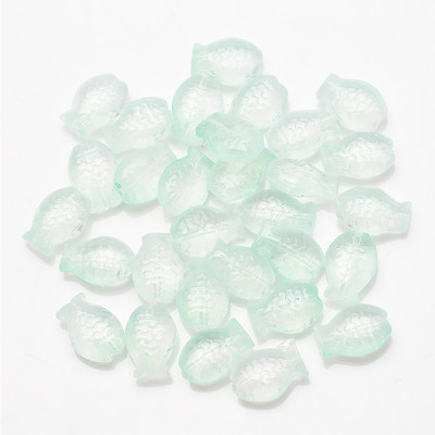 30 vnt. / siunta 10 * 14 mm Magic Color Maži Žuvies karoliukai Charms Stiklo tarpiklis Laisvi karoliukai papuošalams Gaminti pasidaryk pats apyrankių priedai