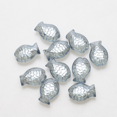 30 vnt. / siunta 10 * 14 mm Magic Color Maži Žuvies karoliukai Charms Stiklo tarpiklis Laisvi karoliukai papuošalams Gaminti pasidaryk pats apyrankių priedai