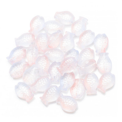 30 vnt. / siunta 10 * 14 mm Magic Color Maži Žuvies karoliukai Charms Stiklo tarpiklis Laisvi karoliukai papuošalams Gaminti pasidaryk pats apyrankių priedai