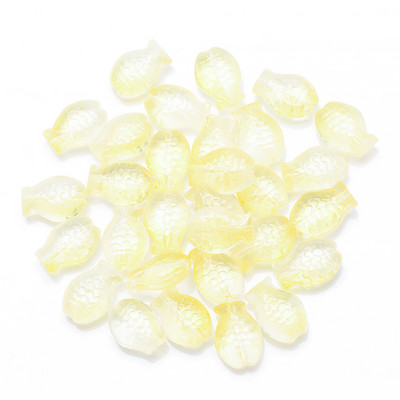 30 vnt. / siunta 10 * 14 mm Magic Color Maži Žuvies karoliukai Charms Stiklo tarpiklis Laisvi karoliukai papuošalams Gaminti pasidaryk pats apyrankių priedai