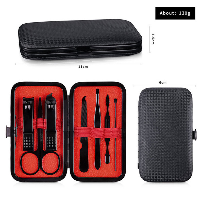 Ružičasto/crne škarice za pedikuru Alat za škarice za nokte Set od nehrđajućeg čelika za manikuru Škare za čišćenje mrtve kože Alat za dotjerivanje noktiju