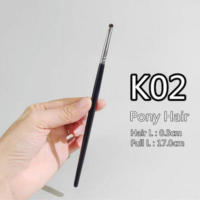 Lauvärvi kulmupintsel Kvaliteetne kitseponi karvade hõõguv varjund lauvärvi kulmumeigipintslid