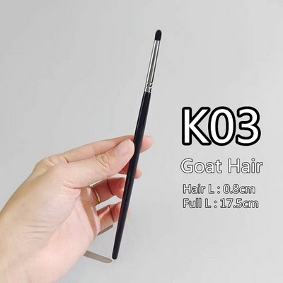 Lauvärvi kulmupintsel Kvaliteetne kitseponi karvade hõõguv varjund lauvärvi kulmumeigipintslid