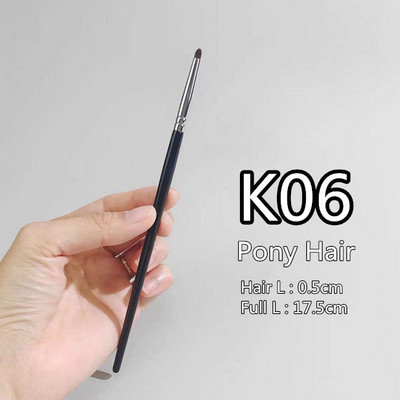 Lauvärvi kulmupintsel Kvaliteetne kitseponi karvade hõõguv varjund lauvärvi kulmumeigipintslid