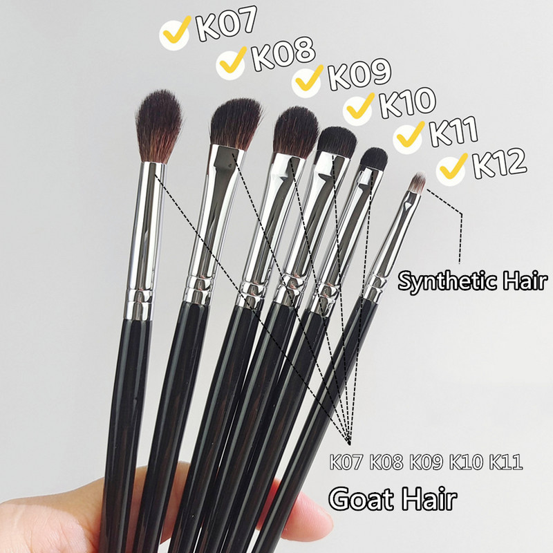 Lauvärvi kulmupintsel Kvaliteetne kitseponi karvade hõõguv varjund lauvärvi kulmumeigipintslid