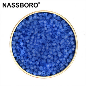 Kb.1000db 2 mm-es matt átlátszó cseh üveggyöngyök ékszerkészítéshez varázslatok Kralen magtávtartó laza gyöngyök barkácsolás kiegészítők