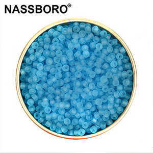 Kb.1000db 2 mm-es matt átlátszó cseh üveggyöngyök ékszerkészítéshez varázslatok Kralen magtávtartó laza gyöngyök barkácsolás kiegészítők