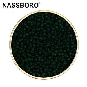 Kb.1000db 2 mm-es matt átlátszó cseh üveggyöngyök ékszerkészítéshez varázslatok Kralen magtávtartó laza gyöngyök barkácsolás kiegészítők