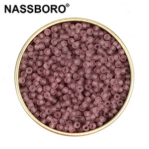 Kb.1000db 2 mm-es matt átlátszó cseh üveggyöngyök ékszerkészítéshez varázslatok Kralen magtávtartó laza gyöngyök barkácsolás kiegészítők