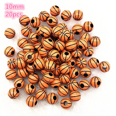 10-20 tk sportragbi tennis korvpall jalgpall võrkpall helmed vahetükk akrüülhelmed ehete tegemiseks ise käevõru kaelakee