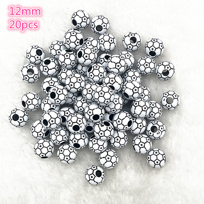 10-20 tk sportragbi tennis korvpall jalgpall võrkpall helmed vahetükk akrüülhelmed ehete tegemiseks ise käevõru kaelakee