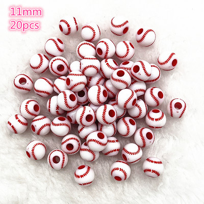 10-20 tk sportragbi tennis korvpall jalgpall võrkpall helmed vahetükk akrüülhelmed ehete tegemiseks ise käevõru kaelakee