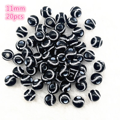 10-20 tk sportragbi tennis korvpall jalgpall võrkpall helmed vahetükk akrüülhelmed ehete tegemiseks ise käevõru kaelakee