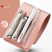 Set de manichiură Foarfece de calitate chirurgicală Mașină de tăiat unghii anti stropire Instrument Set de pedichiură Kit portabil de călătorie pentru acasă Foarfecă de unghii