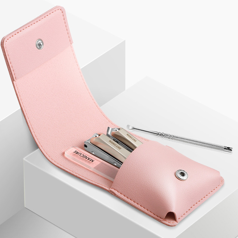 Set de manichiură Foarfece de calitate chirurgicală Mașină de tăiat unghii anti stropire Instrument Set de pedichiură Kit portabil de călătorie pentru acasă Foarfecă de unghii