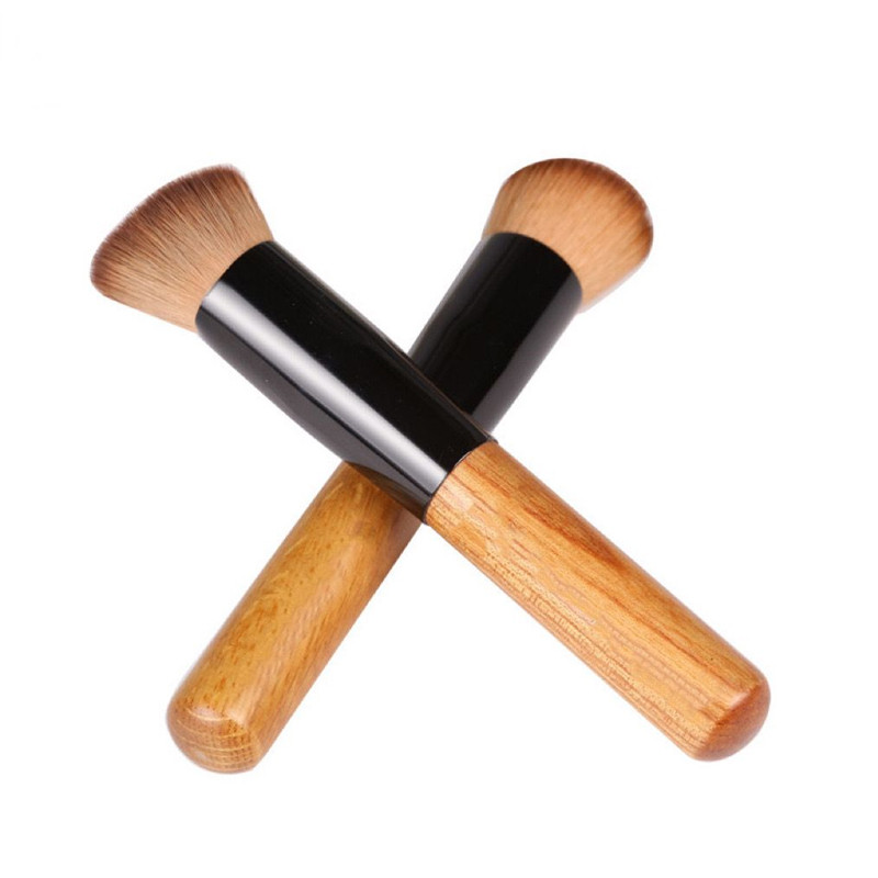 1kom profesionalna četka za puder za šminku Kozmetički alati za šminkanje Kabuki puder u prahu četka za puder s ravnim vrhom