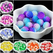 12/20 mm razmak Višebojni gradijent Akril Bayberry imitacija bisera Okrugle labave perle Ogrlica Narukvica Izrada nakita