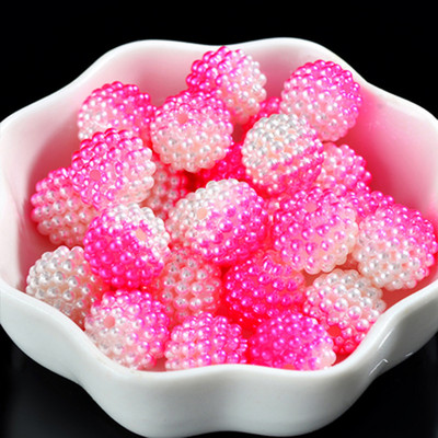 12/20 mm razmak Višebojni gradijent Akril Bayberry imitacija bisera Okrugle labave perle Ogrlica Narukvica Izrada nakita