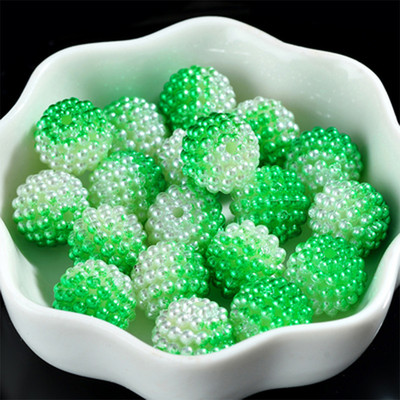 12/20 mm razmak Višebojni gradijent Akril Bayberry imitacija bisera Okrugle labave perle Ogrlica Narukvica Izrada nakita