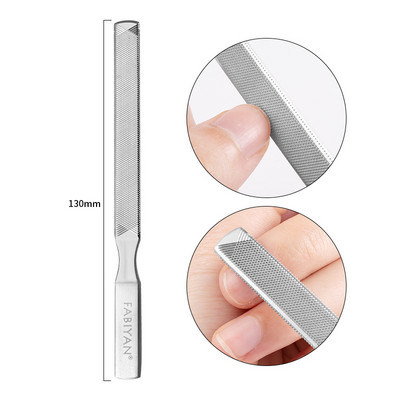 4/5/6 colio nagų dailės dildė Metalinė odelių stūmiklio valiklis nerūdijančio plieno dvipusis šveitimo buferis šlifavimo manikiūro pedikiūro įrankis