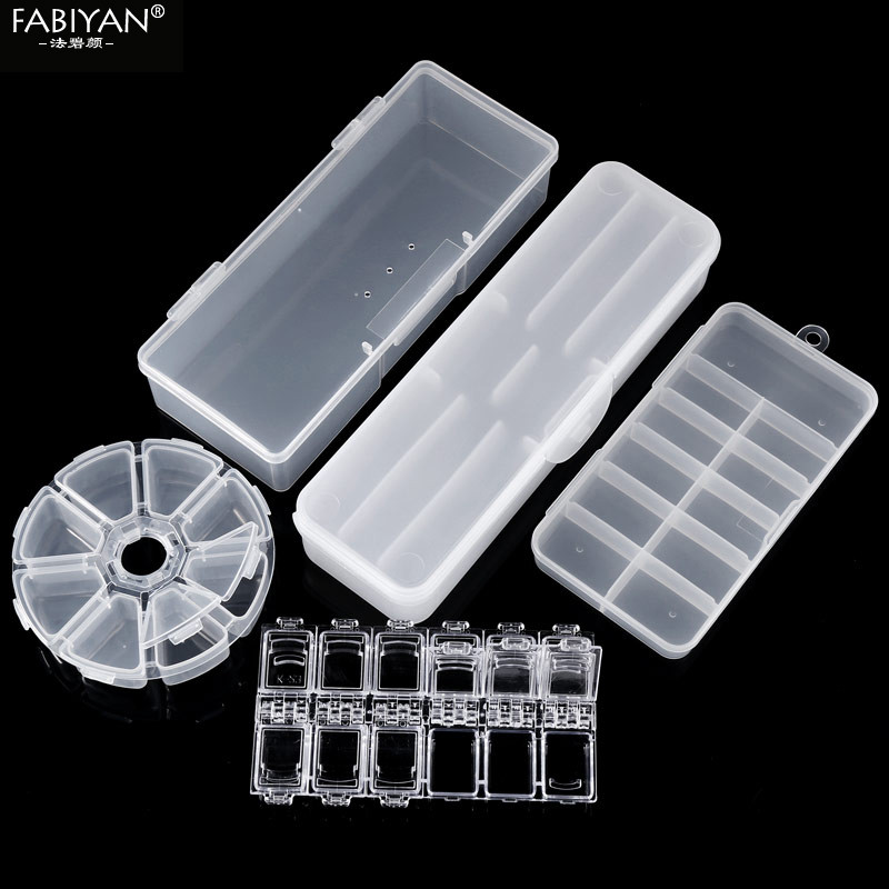 12 Grid Nail Art Πλαστικό Άδειο Κουτί Αποθήκευση Rhinestone Gem Crystal Glitter Beads Αξεσουάρ Διακόσμηση Organizer Θήκη δοχείου