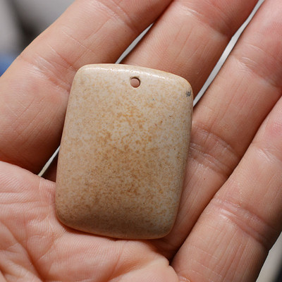 FLTMRH 1τμχ Φυσική Πέτρα Οβάλ Κολιέ με πέτρα από μουστάρδα Γούρια Κρεμαστό κόσμημα Κατασκευή DIY Μέγεθος κολιέ