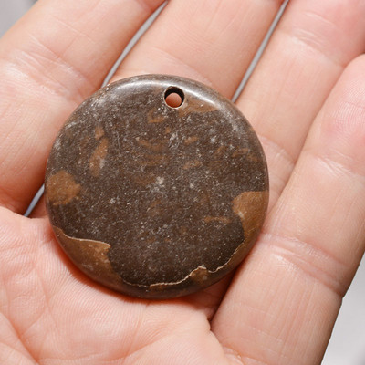 FLTMRH 1τμχ Φυσική Πέτρα Οβάλ Κολιέ με πέτρα από μουστάρδα Γούρια Κρεμαστό κόσμημα Κατασκευή DIY Μέγεθος κολιέ