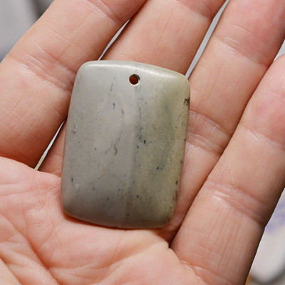 FLTMRH 1τμχ Φυσική Πέτρα Οβάλ Κολιέ με πέτρα από μουστάρδα Γούρια Κρεμαστό κόσμημα Κατασκευή DIY Μέγεθος κολιέ