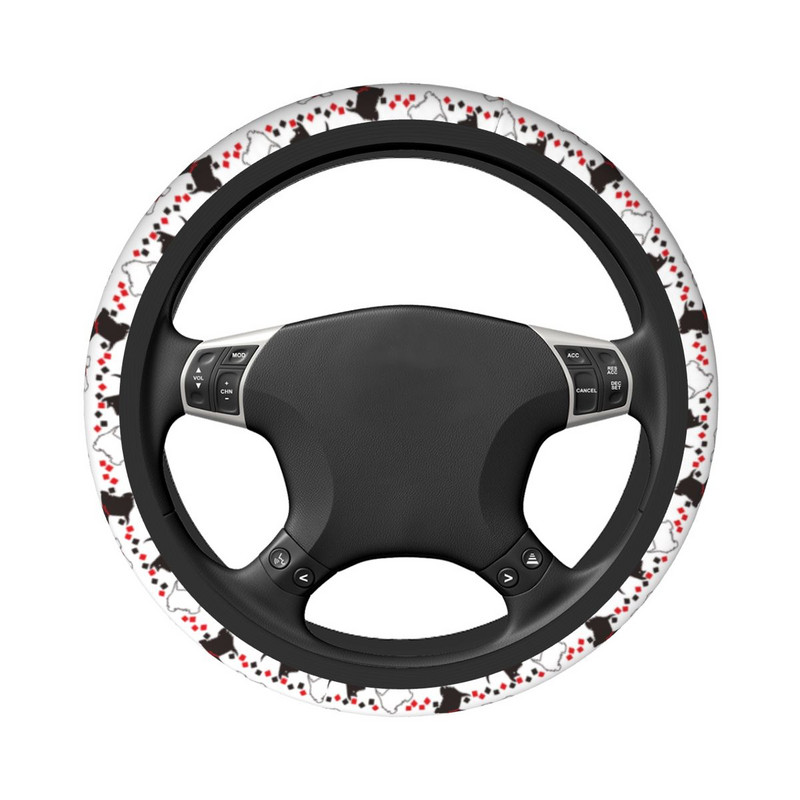 Scottie Dogs auto rooliratta kate 37-38 Pehme kingitus loomade koerte armastajatele rooliratta kaitsekate Auto autotarvikud