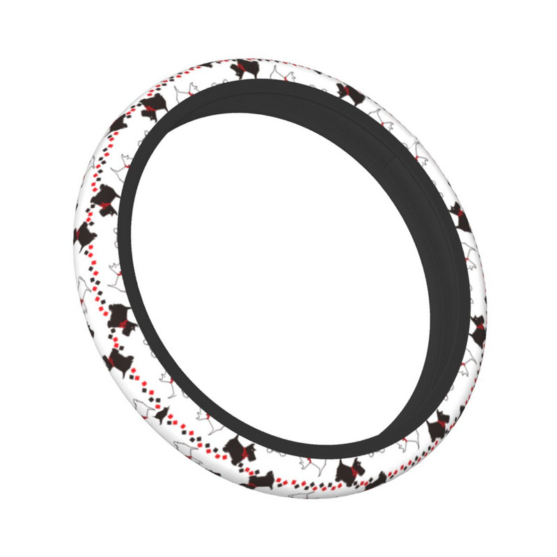 Scottie Dogs auto rooliratta kate 37-38 Pehme kingitus loomade koerte armastajatele rooliratta kaitsekate Auto autotarvikud