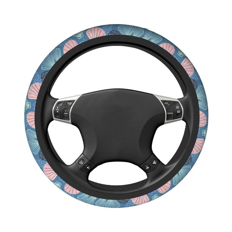 38 cm auto rooliratta kate Seashells Sea Ocean palmik rooliratta kaanel Autodekoratsioon rooliratta tarvikud