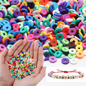 200/400/600 kom 6 mm ravan okrugli disk kralen od polimerske gline razmaknice perle za izradu nakita DIY boho ogrlica narukvica dodaci