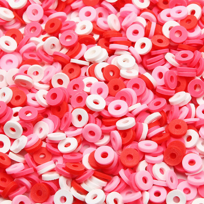 200/400/600 kom 6 mm ravan okrugli disk kralen od polimerske gline razmaknice perle za izradu nakita DIY boho ogrlica narukvica dodaci