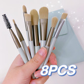 Γυναικείες 8 πινέλα μακιγιάζ PC Σετ Μακιγιάζ Concealer Blush Cosmetic Powder Brush Eyeshadow Highlighter Foundation Brushes Beauty Tool