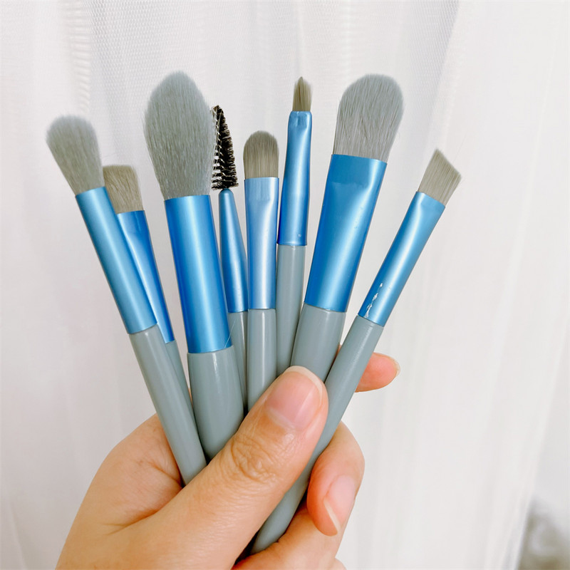 Γυναικείες 8 πινέλα μακιγιάζ PC Σετ Μακιγιάζ Concealer Blush Cosmetic Powder Brush Eyeshadow Highlighter Foundation Brushes Beauty Tool