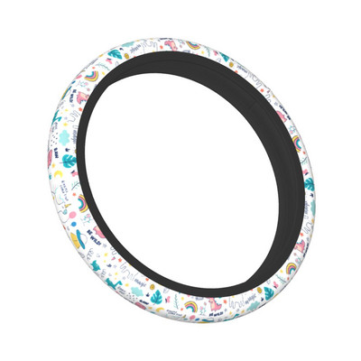 37-38 auto rooli kate Värvilised dinosaurused loomad armsad punutised rooli katte peal Auto stiilis autotarvikud