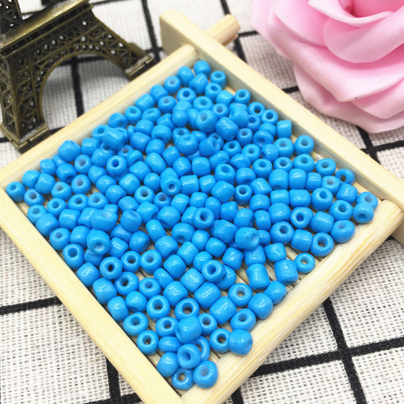 Naujas „pasidaryk pats“ 2 mm/3 mm/4 mm 1000/500/200 vnt čekiško stiklo sėklų tarpiklis karoliukai papuošalai, tinkantys dangaus mėlynai
