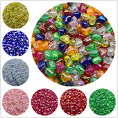 50 τμχ Ακρυλικές χάντρες μεγάλης τρύπας 10 χιλιοστών Πολύχρωμες χάντρες σε διάστιχο σχήμα καρδιάς για κοσμήματα που κατασκευάζουν DIY Charms Βραχιόλι κολιέ αξεσουάρ