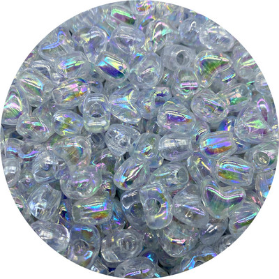 50 τμχ Ακρυλικές χάντρες μεγάλης τρύπας 10 χιλιοστών Πολύχρωμες χάντρες σε διάστιχο σχήμα καρδιάς για κοσμήματα που κατασκευάζουν DIY Charms Βραχιόλι κολιέ αξεσουάρ