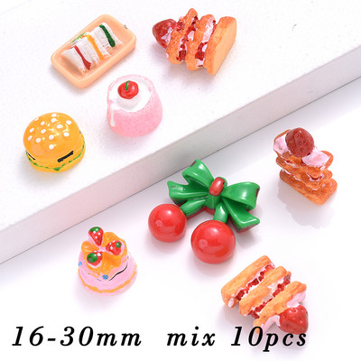 iYOE rózsaszín átlátszó őszibarack gyöngyök gyanta gyümölcs gyöngyök ékszerekhez karkötő nyaklánc medál barkács kézműves dísz